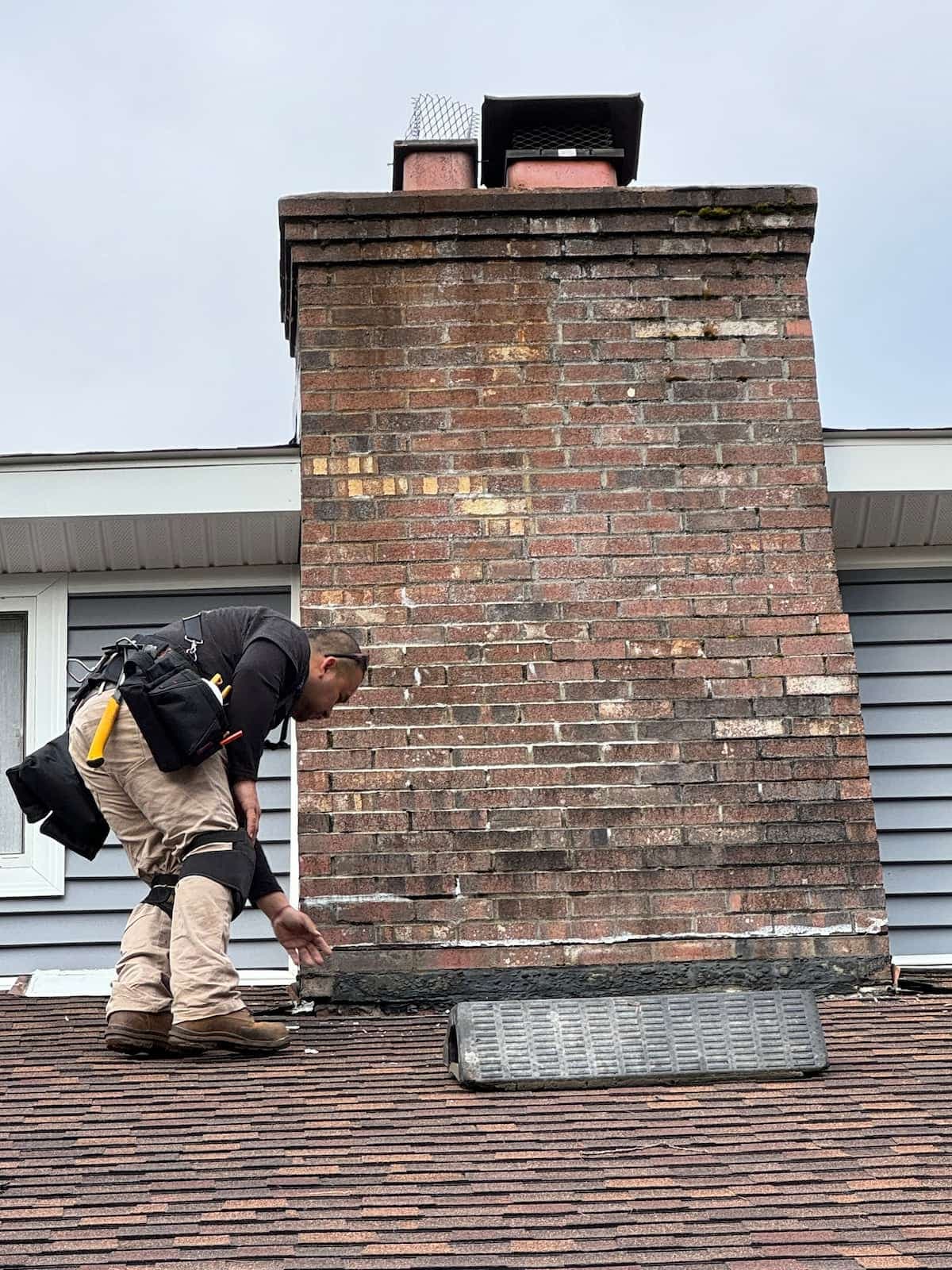 Chimney leak detection and repair in Central Connecticut, source located and sealed